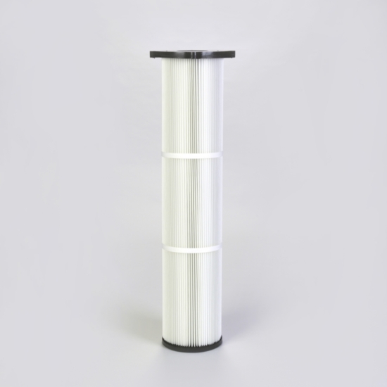 CARTRIDGE OPEN/CLOSED POLYESTER ANTI-STATIC PTFE COATED OD 185 MM X L 870 MM WITH 4 BOLTS